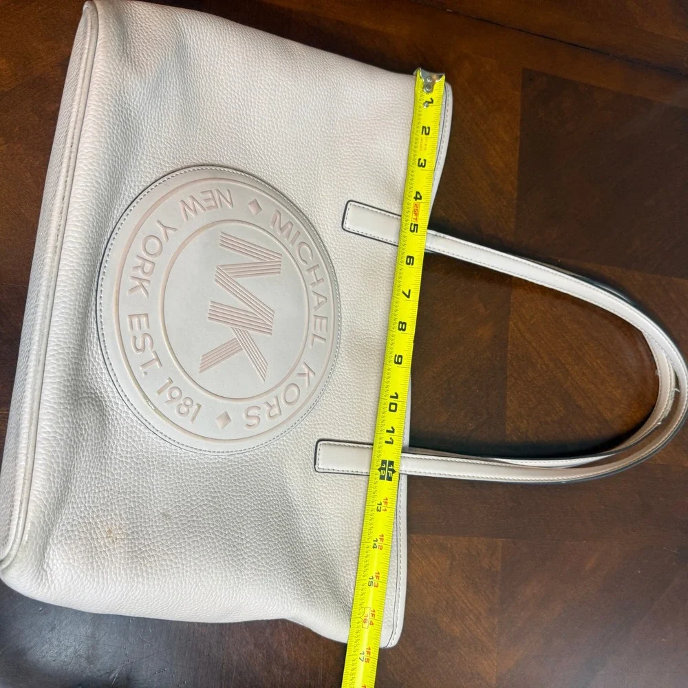 Michael‎ Kors Blush Pink Pebbled Leather MK Logo Tote Bag